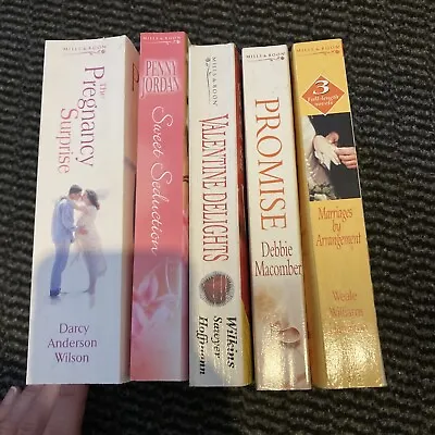 Collection Of 5 Mills & Boon Paperbacks - Marriages By Arrangement Etc. • £9.90