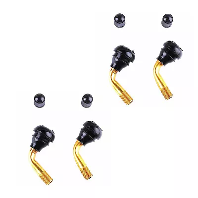 4pcs Bent Valve Stem 90 Degree Angle For Moped Scooter Tubeless Tires • $9.79