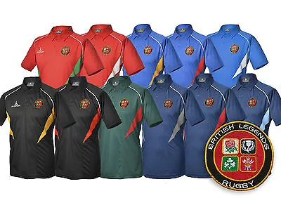 Olorun British Legends Supporters Rugby Flux Polo Shirt S-XXXL • £15