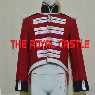 New British 1804 Royal Marine Red/Black Cuffs & Collar Men Wool Jacket Fast Ship • $222.74