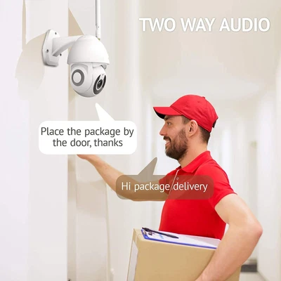 £61.97 • Buy Outdoor Security Camera 1080P 2 Way Audio 4X Optical Zoom Wifi PTZ Home Surv GTO