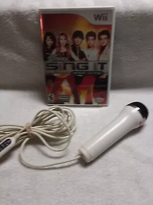 Disney Sing It: Pop Hits Nintendo Wii 2009 Video Game W Microphone Singing • $19.76