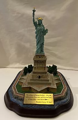 DANBURY MINT NEW YORK COLLECTION STATUE OF LIBERTY 9-1/2  SCULPTURE W/COA *read* • $10