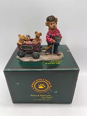Boyds Bears  Huck With Mandy Zoe Zack Rollin' Along  #227727 Little Red Wagon  • $9.99