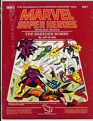 Marvel Super Heroes BREEDER BOMBS MH-1 Official Game Adventure TSR #6851 Sealed! • $24.99