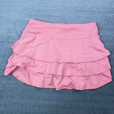 Athleta Skirt Women S Skort Pink Striped Mini Summer Tennis Gym Athleisure • $24.99