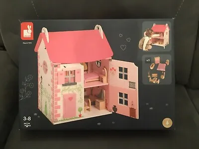£60 • Buy Janod Mademoiselle Doll's 2 Floor Wooden House|Imaginative Playset|3 To 8 Years