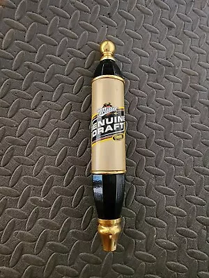 Miller Genuine Draft MGD Beer Tap Handle For Keg Draft - Black & Gold Logo - 12  • $25.99