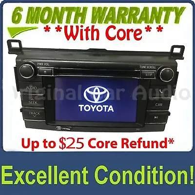 $219 • Buy 2013 - 2016 Toyota Rav4 OEM CD Player BLUETOOTH Radio Display Screen BLEMISHED