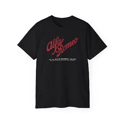 Alfa Romeo Authentic Vintage Legacy Logo T-Shirt Retro Classic Racing Car Tee • $27.20