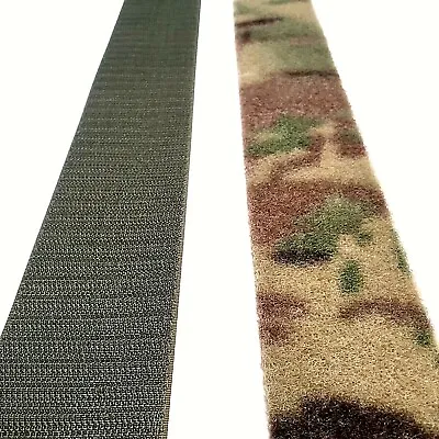 Velcro® Brand MIL-SPEC CAMO 2  Wide Loop W/ Green Hook Side -SEW-ON TYPE- 1 YARD • $15.95