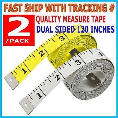 2PCS 120  Body Measuring Ruler Sewing Cloth Tailor Tape Measure Seamstress Soft • $5.99