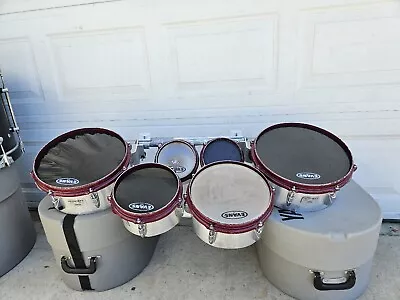 Yamaha Field Corps Marching Band Tenors Sextet  Drums Vintage Used Set • $299