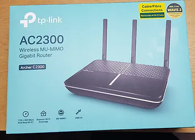 TP-Link AC2300 1625Mbps 4 Ports Wireless MU-MIMO Gigabit Router • £99