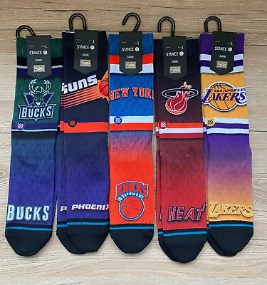 Stance NBA HWC Fader Basketball Crew Socks Size L 9-13 • $7.99