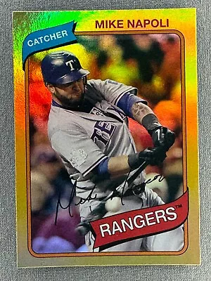 2012 Topps Archives Gold Foil #135 Mike Napoli • $3