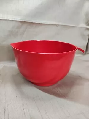 Vintage COPCO Red Melamine Nesting Bowl Handle Pour Spout 3 Qt. • $14.97