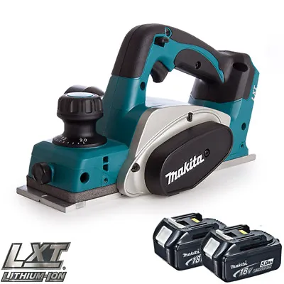 Makita DKP180Z 18V LXT Li-ion 82mm Cordless Planer Body With 2 X 5.0Ah Batteries • £284.80