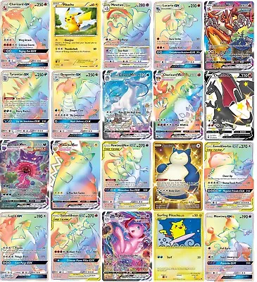 $7.35 • Buy You Choose - Pokemon Gold & Rainbow Secret Rare Full Art Cards Near Mint