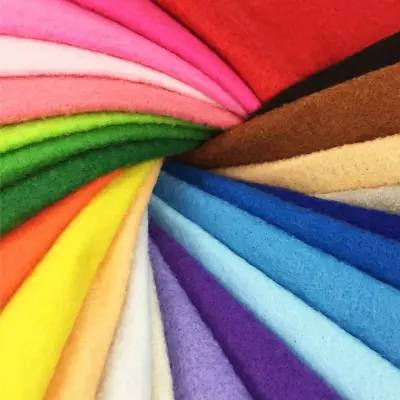 Flic-Flac 24Pcs 1.4Mm Soft Felt Fabric Sheet Assorted Color Felt Pack DIY Craft  • £11.82