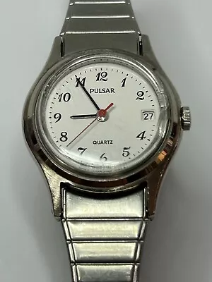 Working Vintage 1990's Ladies Silver Pulsar Quartz Watch DL • $24