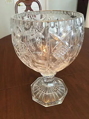 Shannon Lead Crystal - Designs Of Ireland Handcrafted Footed Compote/bowl • $75