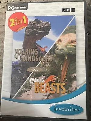 BBC Walking With Dinosaurs  & Walking With Beasts PC CD-ROM • £7.99