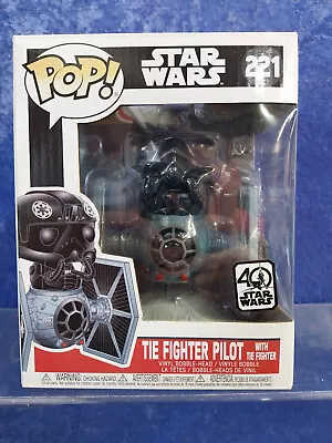 Funko Pop Vinyl Star Wars 221 MIB Tie Fighter Pilot With Tie Fighter 2021 • $45