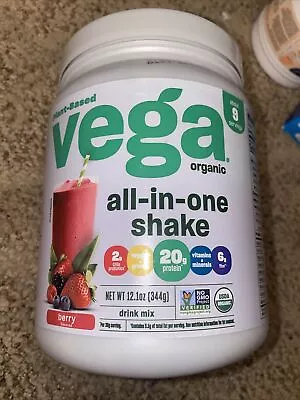 Vega Vega One Organic All-In-One Shake Berry 12.1 Oz Powder 6/24 • $32