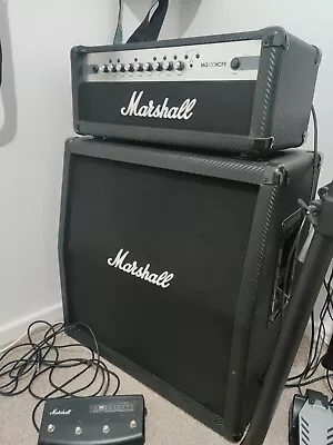 Marshall MG 100W Amp Head 4x12  Cab And Footcontroller Used In Good Condition • £330