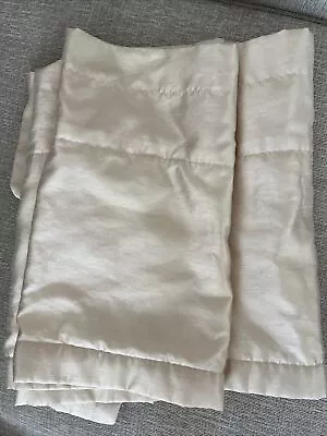 Royal Velvet Pair Valance Rod Pocket 49.5 X 15” Cream Silky JCP 2 Curtains Two • $18.04