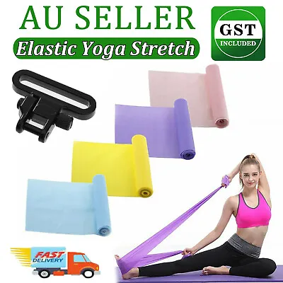 1.5m Elastic Yoga Stretch Resistance Bands Exercise Fitness Band Theraband Belt • $4.37