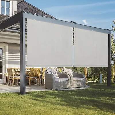 Roll Up Shade Roller Shade Blind ForOutdoor Patio Porch Pergola Deck Office Grey • $44.36