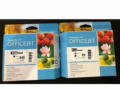 Combo Set HP Officejet Pro 8000 8500 Hp 940 Print Head C4900A C4901A • $33.98