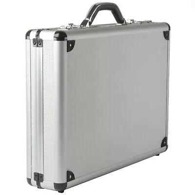 Alpine Swiss Aluminum Attache Case Padded Laptop Briefcase Combo Lock Hard Sided • $89.99