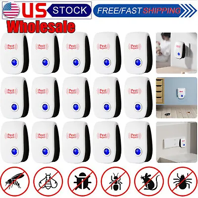 LOT Ultrasonic Pest Reject Home Control Electronic Repellent Rat Mice Repeller • $189.98