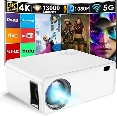 Wielio Mini Wifi Projector 1080P Full HD Portable Projector • $68