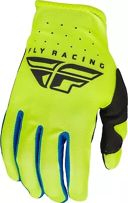 FLY Racing 2023 Lite Gloves Mens MX MTB Offroad Hi-Vis Yellow Black L XL 2XL 3XL • $12.75