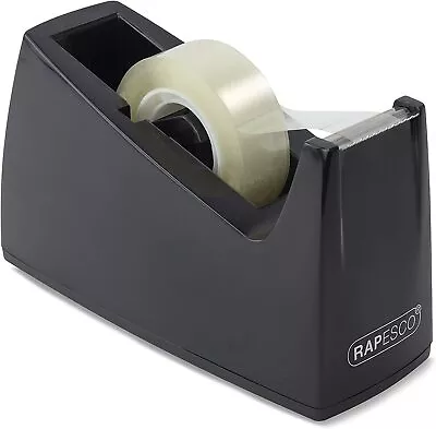Rapesco Heavy Weight Duty Desktop Tape Sellotape Rolls Dispenser Parcel Packing • £6.39