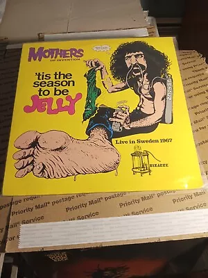 Mothers Of Invention Tis The Season To Be Jelly Live In Sweden 1967 LP Bizarre • $48.50