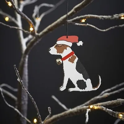 Jack Russell Terrier Christmas Tree Decoration/Ornament Bauble Dog Gift/Present • £8.95