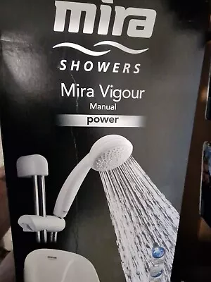 Mira Vigour Manual Power Shower - White (1.1532.354) • £190