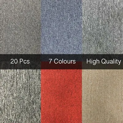 £28.69 • Buy 20 X Carpet Tiles 5m2 Box Heavy Duty Retail Shop Office Commercial Flooring