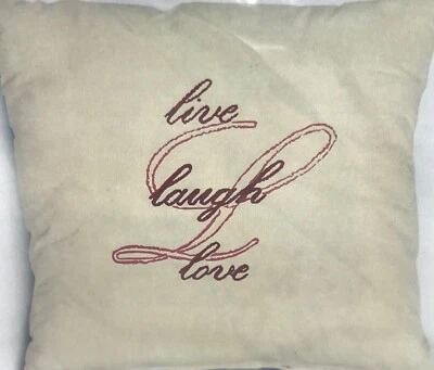 £4.99 • Buy Live Laugh Love Printed Embroidery Kit 40cm X 40cm By Anette Eriksson