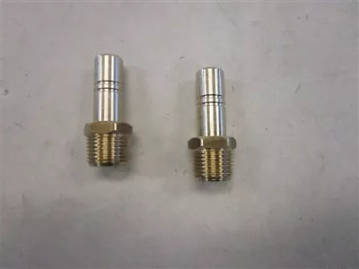 Brass Pipe To Hose Connector Adapter Fitting Pair (2) 035-0986 Marine Boat • $9.95