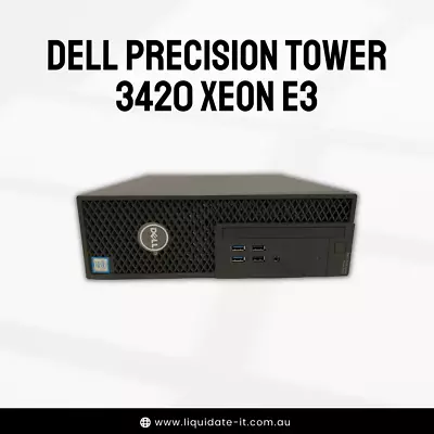 Dell Precision Tower 3420 Xeon E3-1245 V5 3.5Ghz/32GB/256GB+1TB/Win10 • $600