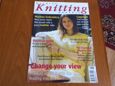 £4.50 • Buy Machine Knitting Monthly Magazine, June 2003 Issue 65