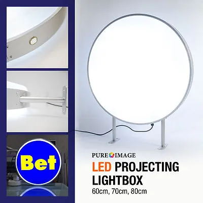 £1790 • Buy LightBox 60cm Circular Round LED Projecting Double Sided Blank Illuminated Sign