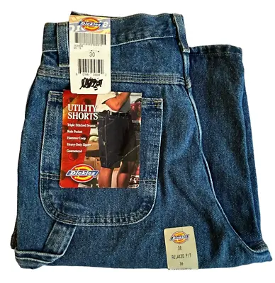 Dickies Mens Shorts 30 Utility Jeans Relaxed Fit Straight Hammer Loop Ruler NWT • $25.39
