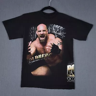 WCW Goldberg Shirt  Adult Medium Black Power Plant Vintage Dual Graphic Tee 1998 • $42.76